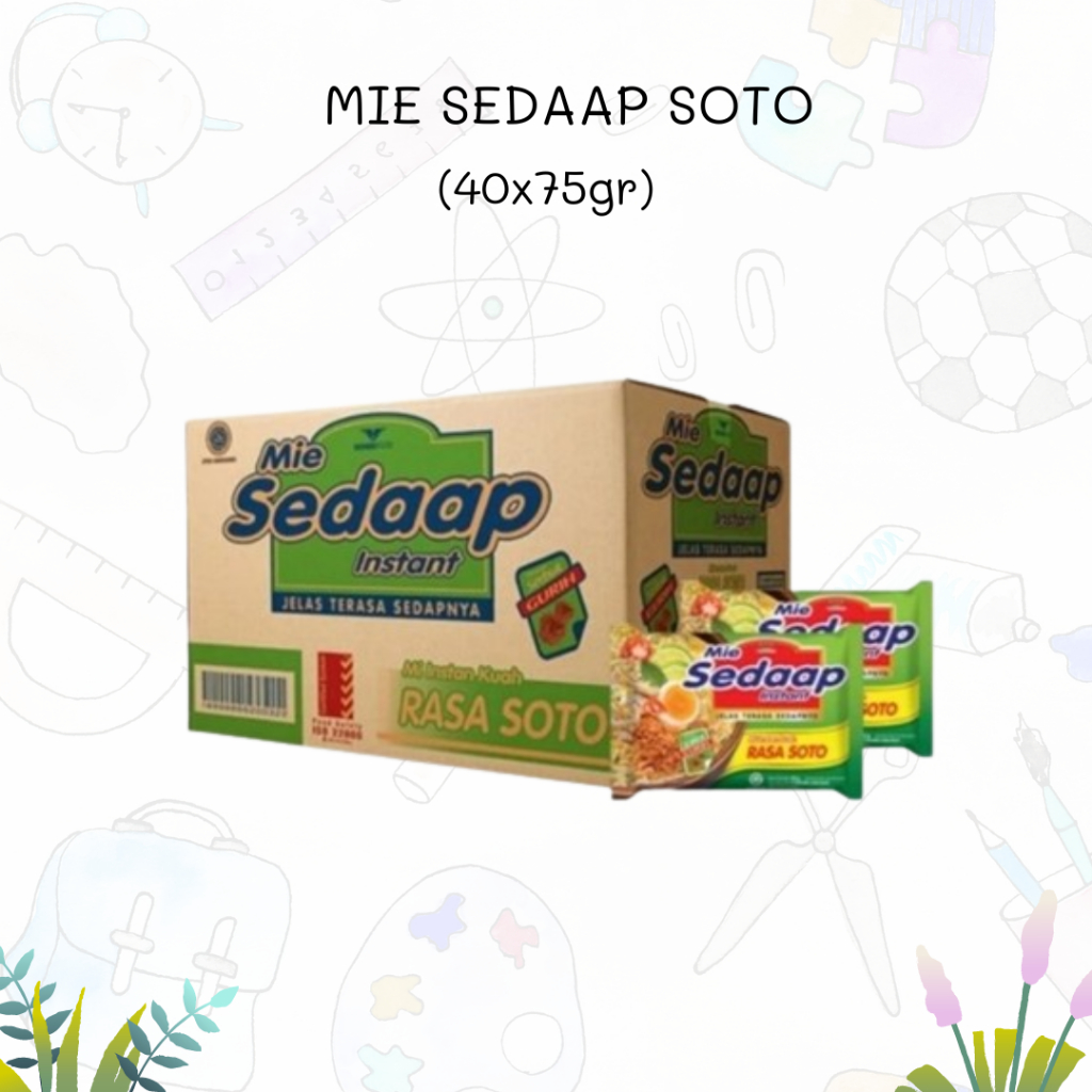 

MIE SEDAAP KUAH RASA SOTO 40x75gr (1Karton)