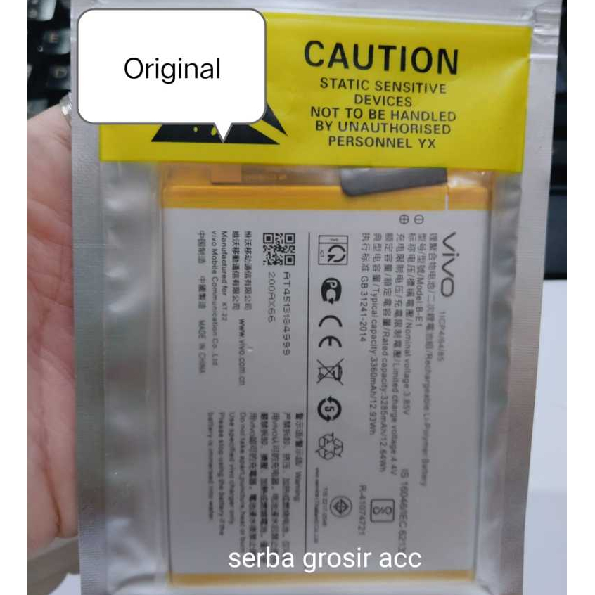 Baterai Original VIVO Kode Battery HP VIVO B-E1 BE1 For Type Batre Handphone Battery Vivo Y71 Vivo Y