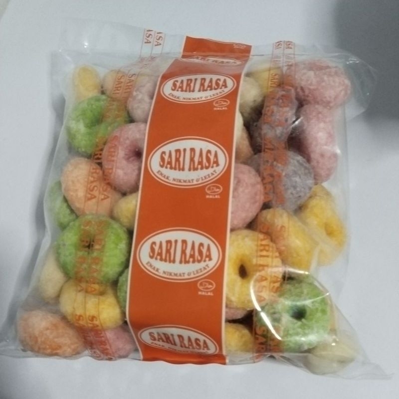 

Donat Rainbow Kering gurih nikmat /cemilan kekinian snack kiloan