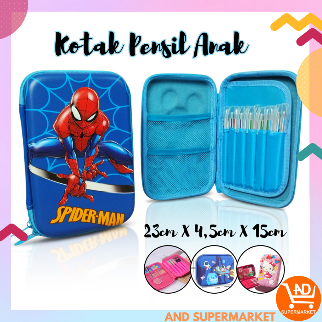 

Tempat Pensil Anak 3D Kotak Alat Tulis Motif Karakter Perlengkapan Sekolah Anak TK SD MK912