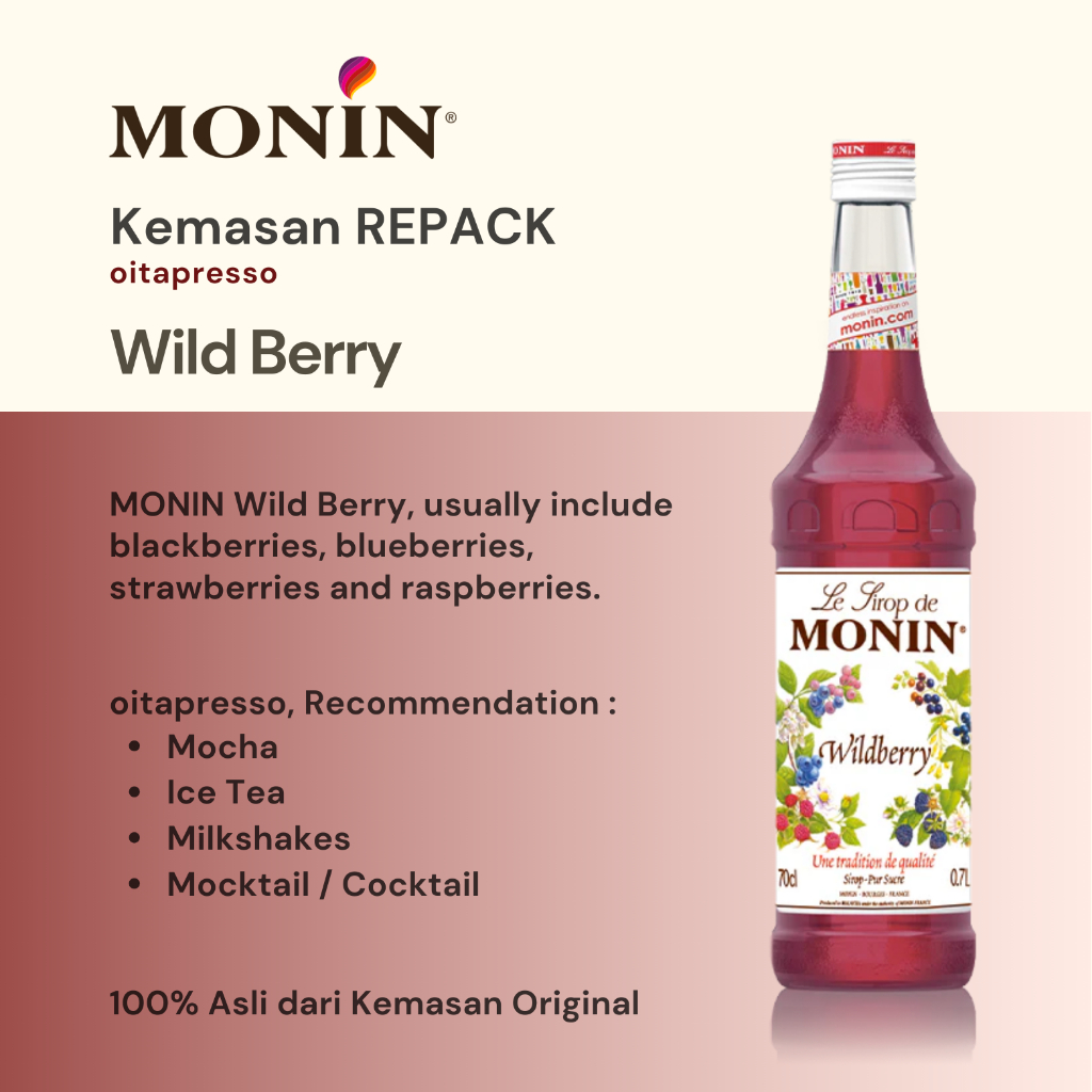 

REPACK - Monin Wild Berry Syrup [100] g