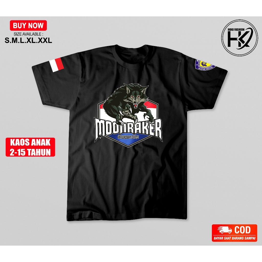 Kaos Moonraker Anak Anak Original Moonraker Viral