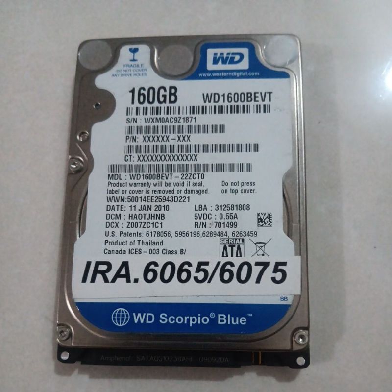 HARDISK MESIN FOTOCOPY CANON IRA-6055/6065/6075
