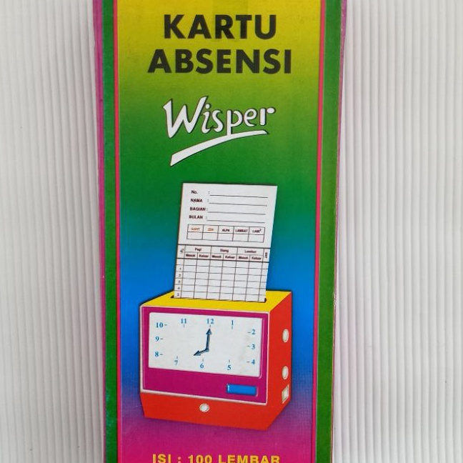 

Langka Kartu Absensi Wisper Isi 1 lembar