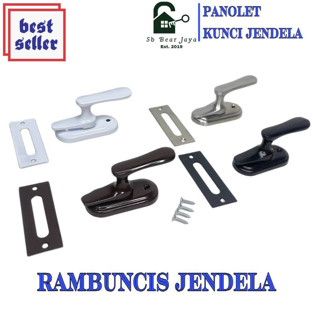 [ SBJ ] Rambunci jendela aluminium tebal grendel slot jendela panolet slot stainless tebal
