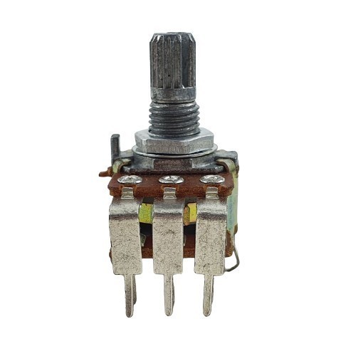 Potensio 6 pin 50k Drat Stereo Kaki Panjang 6 Tekuk 503 50k