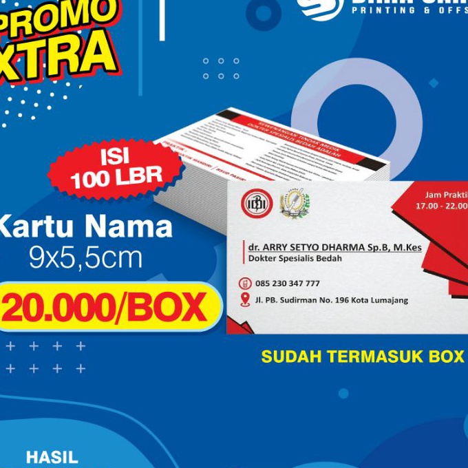 

KP8 PRINT KARTU NAMA KERTAS TEBAL AC26 BOX