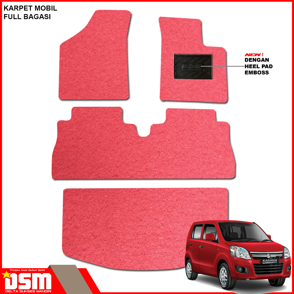 Karpet Mobil Karimun Wagon R - Full Bagasi / Karpet Mie Karimun / Aksesoris Mobil Wagon R / DSM