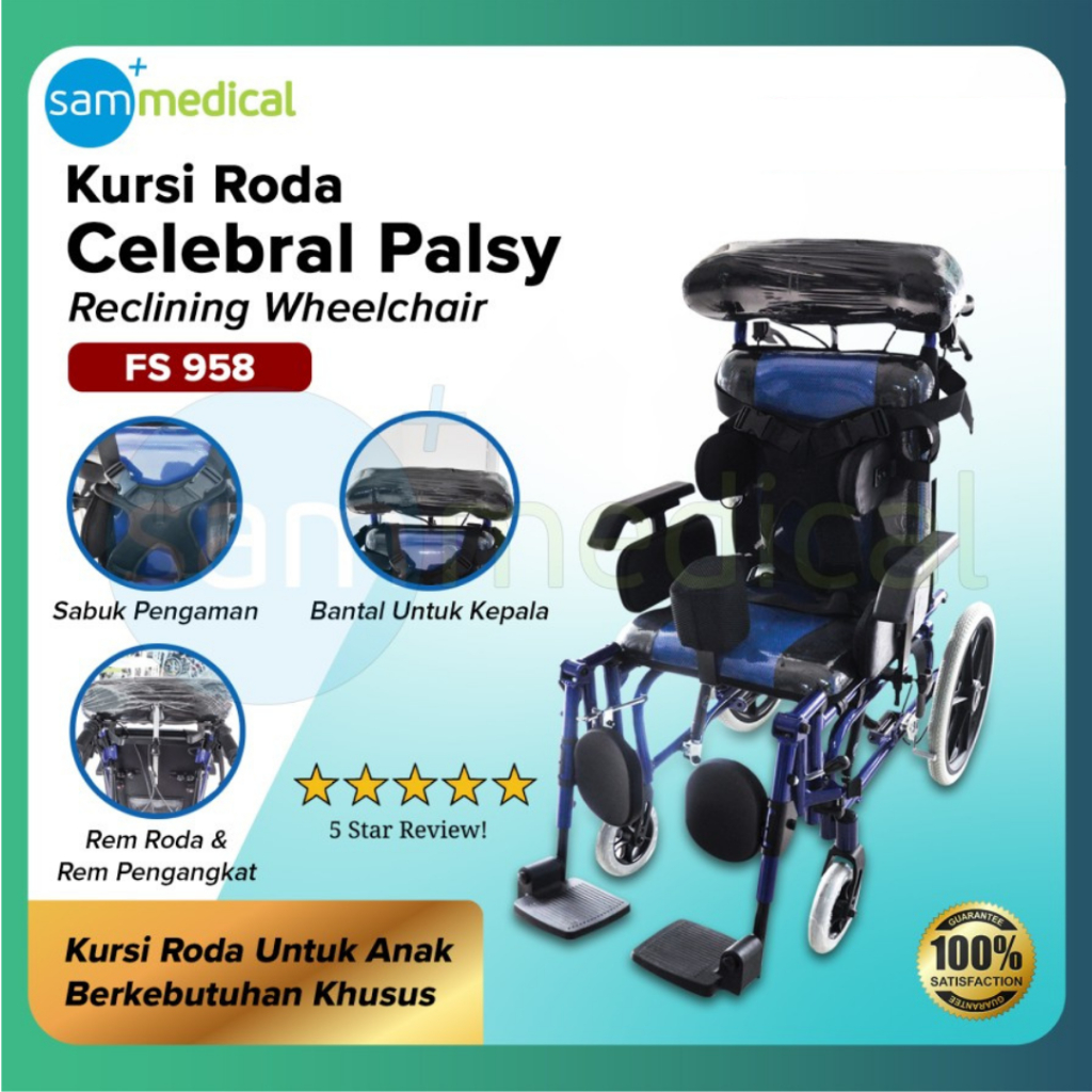 GEA Kursi Roda Rehabilitasi Cerebral Palsy  ANAK / Kursi Roda Rehab / Wheelchair Berkebutuhan