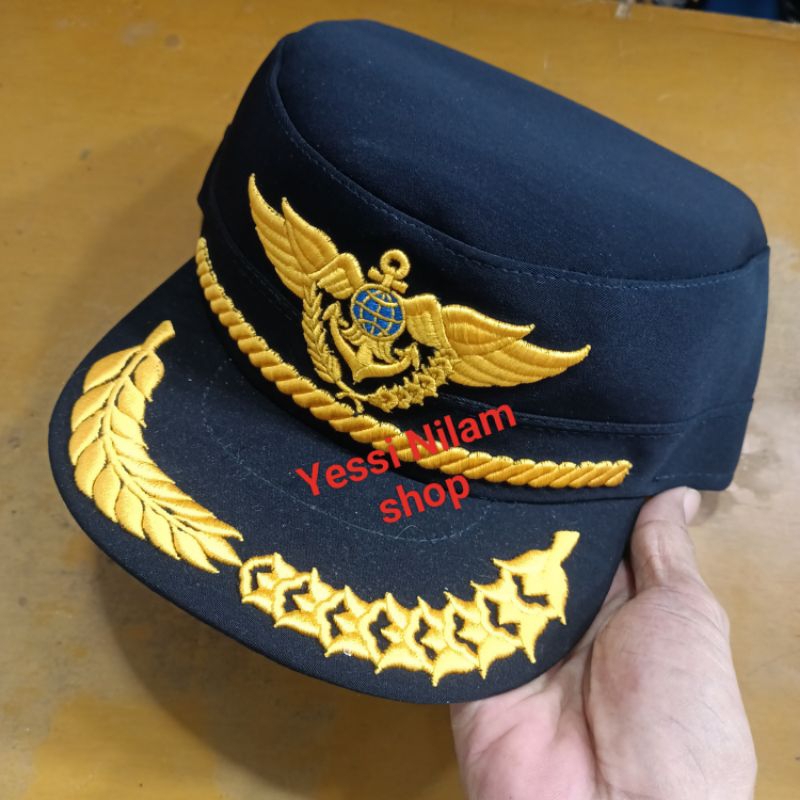 topi dishub wing Lis padi kapas komando dongker
