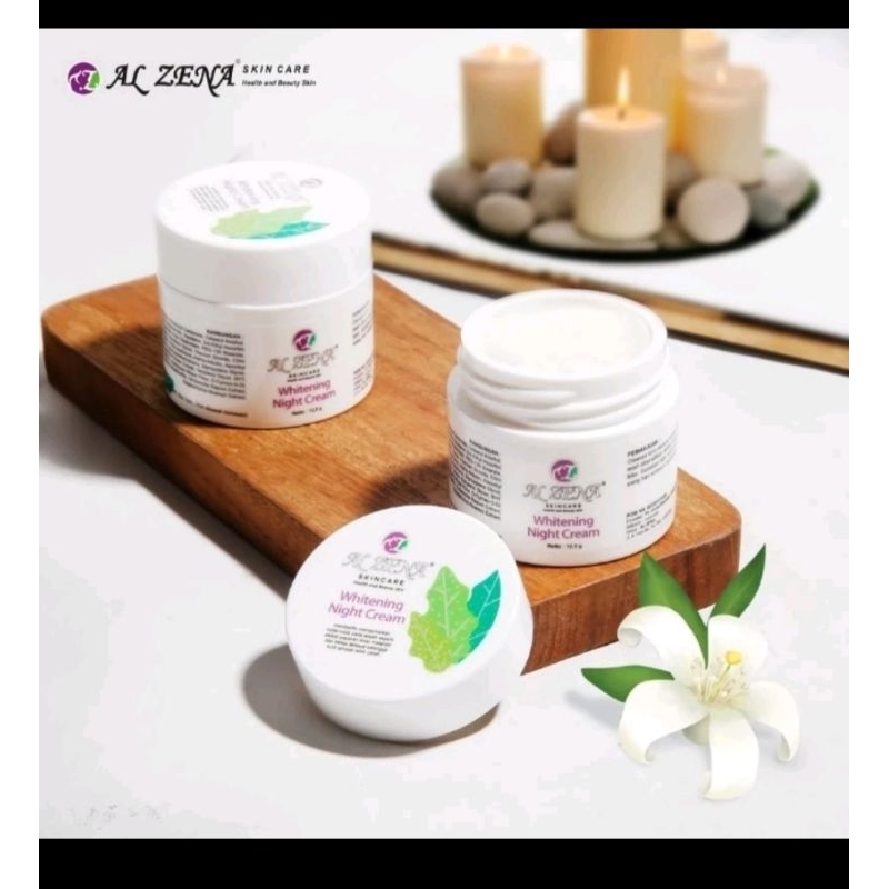 NIGHT CREAM KRIM MALAM  ALZENA SKINCARE ORI HALAL