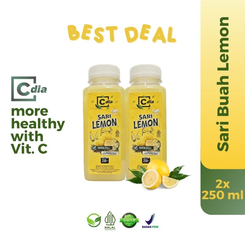 

Cdia Sari Lemon 250 ml (Best Deal Get 2)