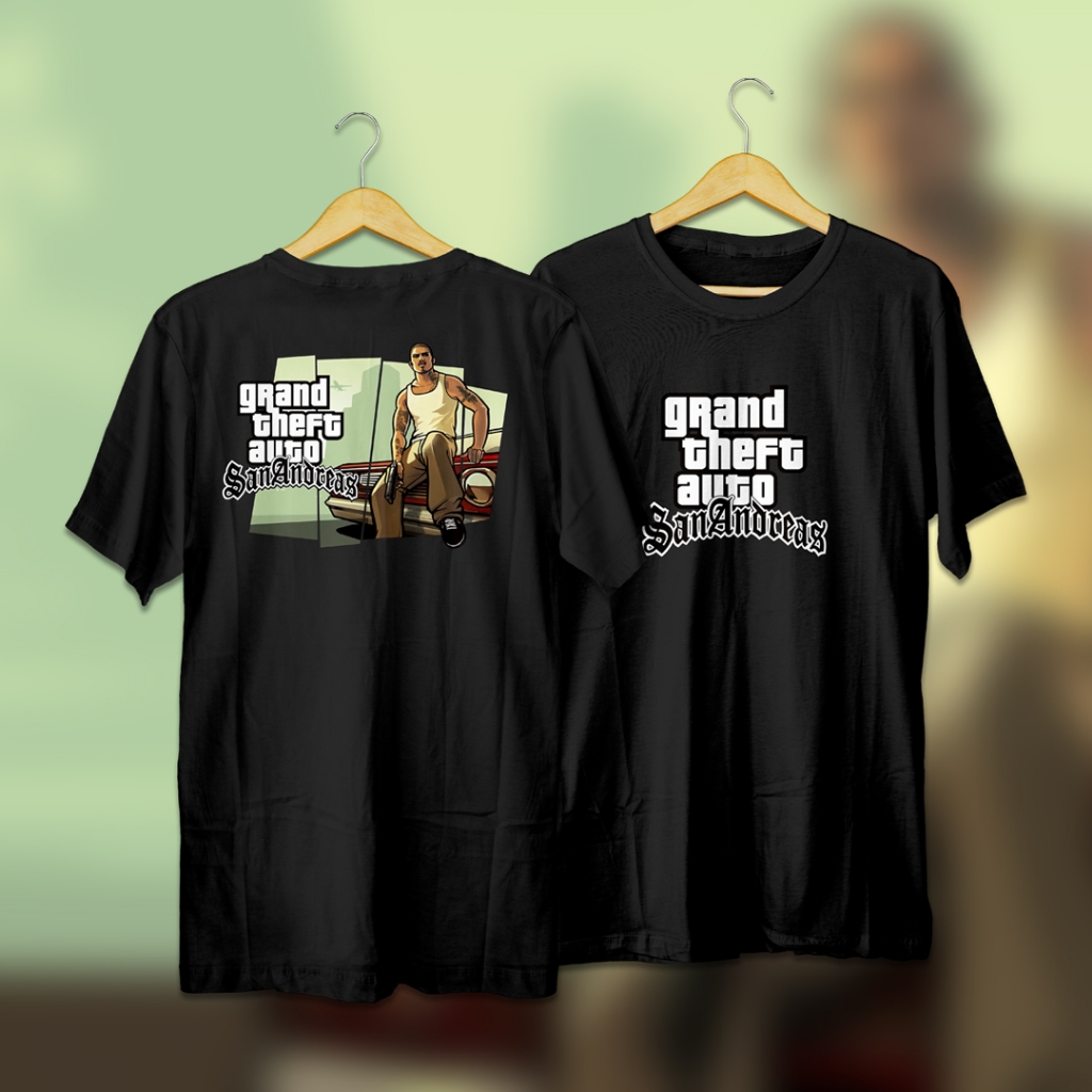 Kaos Tshirt Game Grand Theft Auto San Andreas GTA San Andreas Cesar