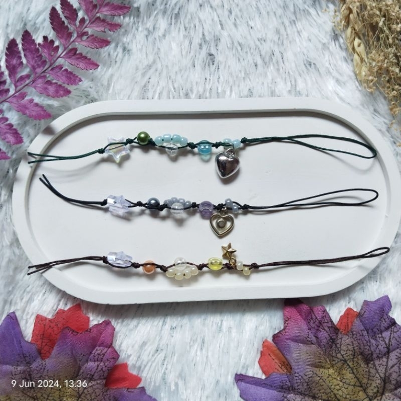 Beads Phone Strap • Gantungan HP Mutiara • Phonestrap Handphone Mutiara Manik Manik