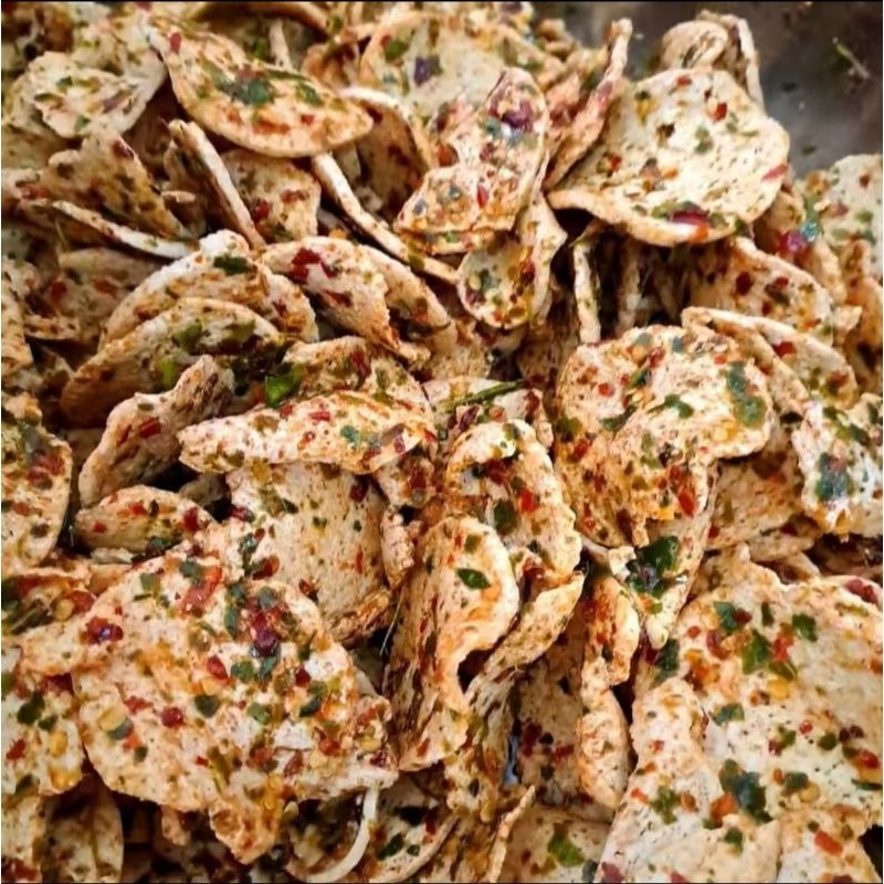 

Basreng daun jeruk pedas 500gr