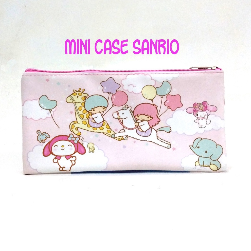 

LUAR BIASA Mini Case Character Sanrio Pink Muda Pencil Case Stationary Organizer Tempat Penyimpanan Alat Tulis