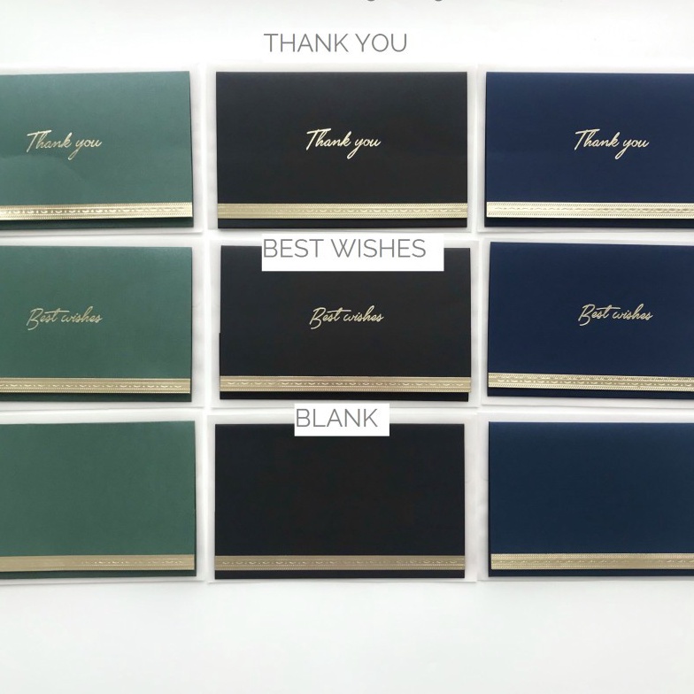 

KP8 1 pack isi 4 Kartu Ucapan kosong terima kasih blank greeting card thank you lebaran large besar