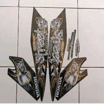 stiker striping honda beat street 2021 2022 hitam