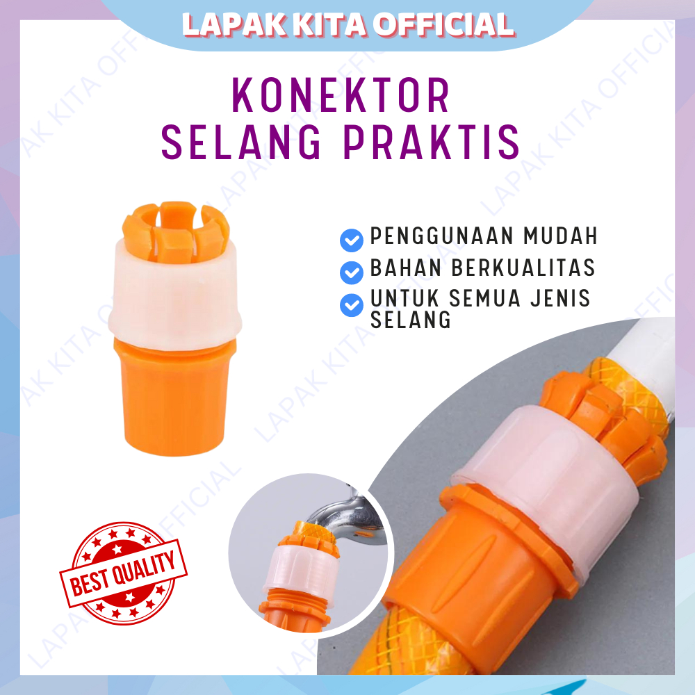 Konektor sambungan selang air keran / Penyambung selang kran praktis / Quick release sambungan keran