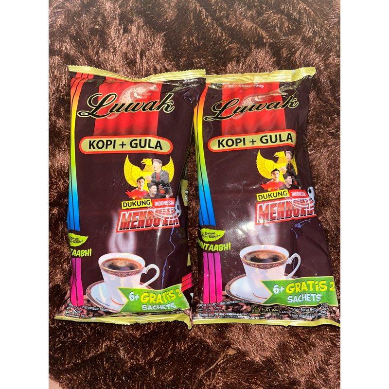 

Kopi Luwak Plus Gula Black Coffee Bag (6+2) x25gr
