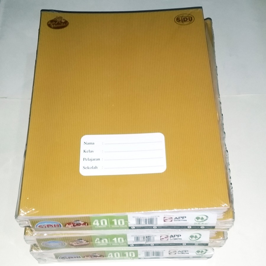 

Buku Tulis Sidu / Sinar Dunia 40 Lembar (10 pcs)