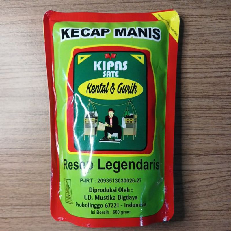 

Kecap Sate / Kipas Sate Kecap Manis Kental & Gurih 600 g Refil