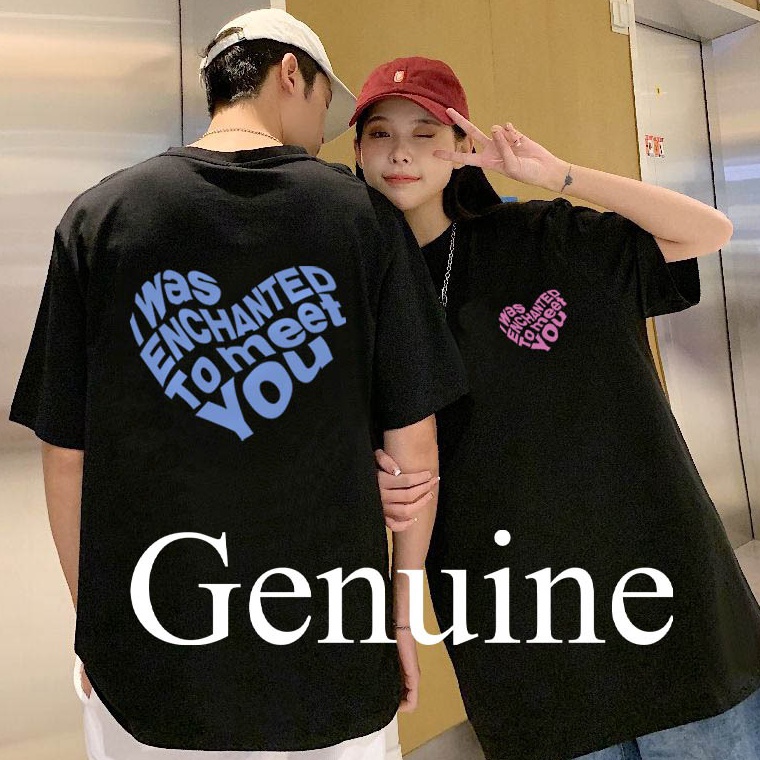 KODE W88H Kaos couple I was Enchanted to meet you  Kaos pasangan