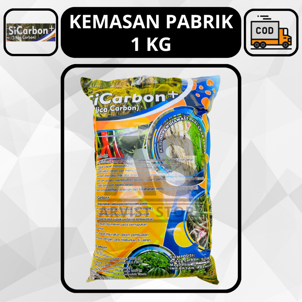 Pupuk SICARBON Silika Carbon Asam Humat 1 Kg Si Carbon Sicarbon+ Sicarbon Plus