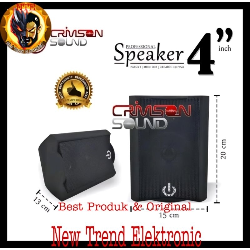 Speaker Pasif 4 inch Crimson CR-402 Crimson CR402 1pcs