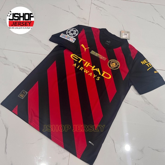 FASH SALE JERSEY CITY AWAY FULL PATCH UCL MDT FINAL ISTANBUL 222 223 JERSEY