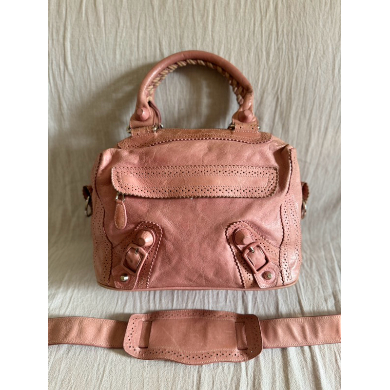 TAS BALENCIAGA* METRO BOX BABY PINK PRELOVED BAG BRANDED