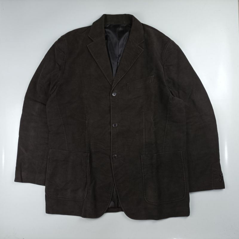 Uniqlo Suede Blazer Jas XL Pria 270224O