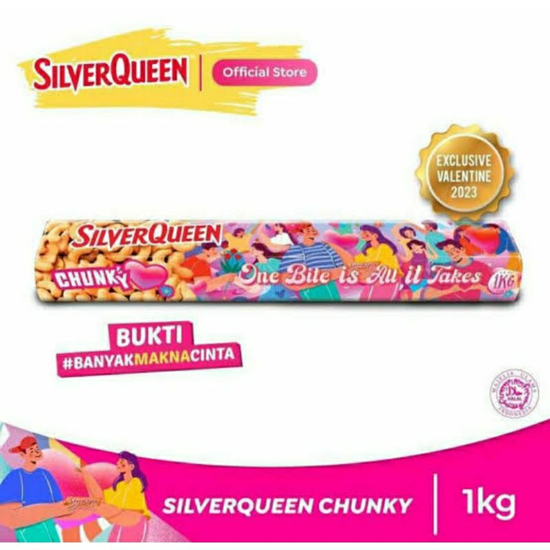 

Coklat Silverqueen chunkybar Mede 1kg