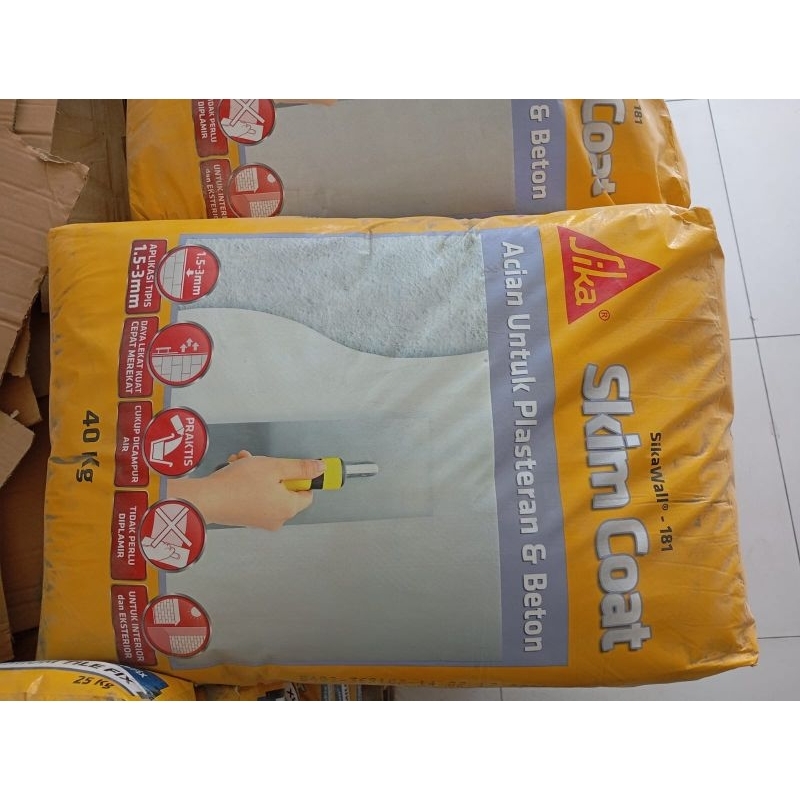 SikaWall-181 Skim Coat untuk acian plaster dan beton