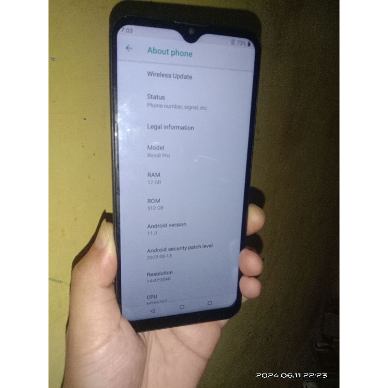 lcd touchcsreen hp china welcome model rino 8 pro