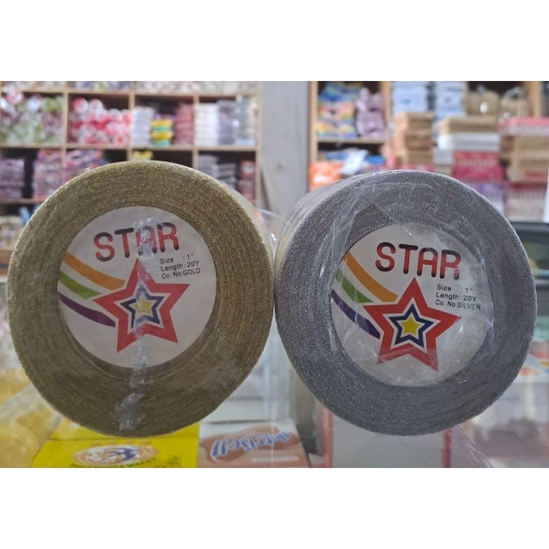 

PITA KAIN GLITTER 25MM KADO HIASAN SOUVENIR HAMPERS PITA POTONG