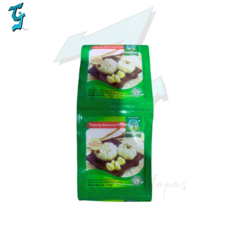 

BUBUK / TEPUNG BAWANG PUTIH Cap Pohon Mangga, 1 Renceng @12sachet.
