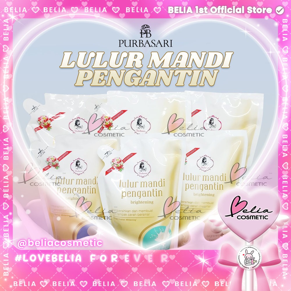 [ BELIA ] PURBASARI Lulur Mandi Pengantin Brightening 500gr | 1000gr | 1kg