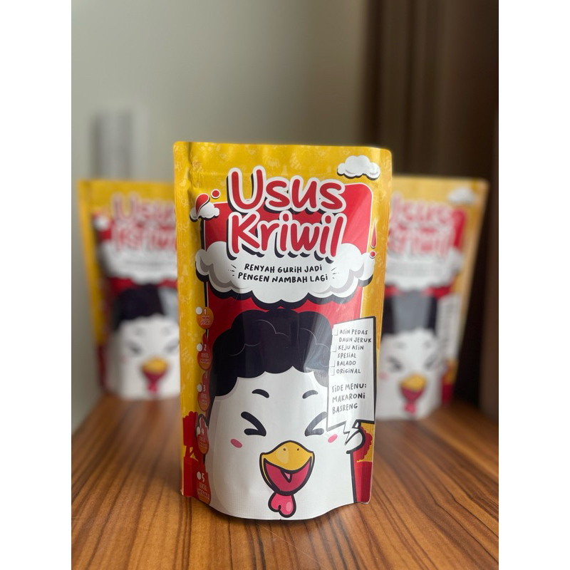 

[PREMIUM] USUS KRISPI 110gram ORIGINAL, BALADO, ASIN PEDAS DAUN JERUK, KEJU ASIN SPESIAL