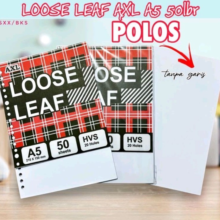 

BUKU/LOOSELIF/AXL/A5/50LEMBAR/POLOS/TANPA/GARIS