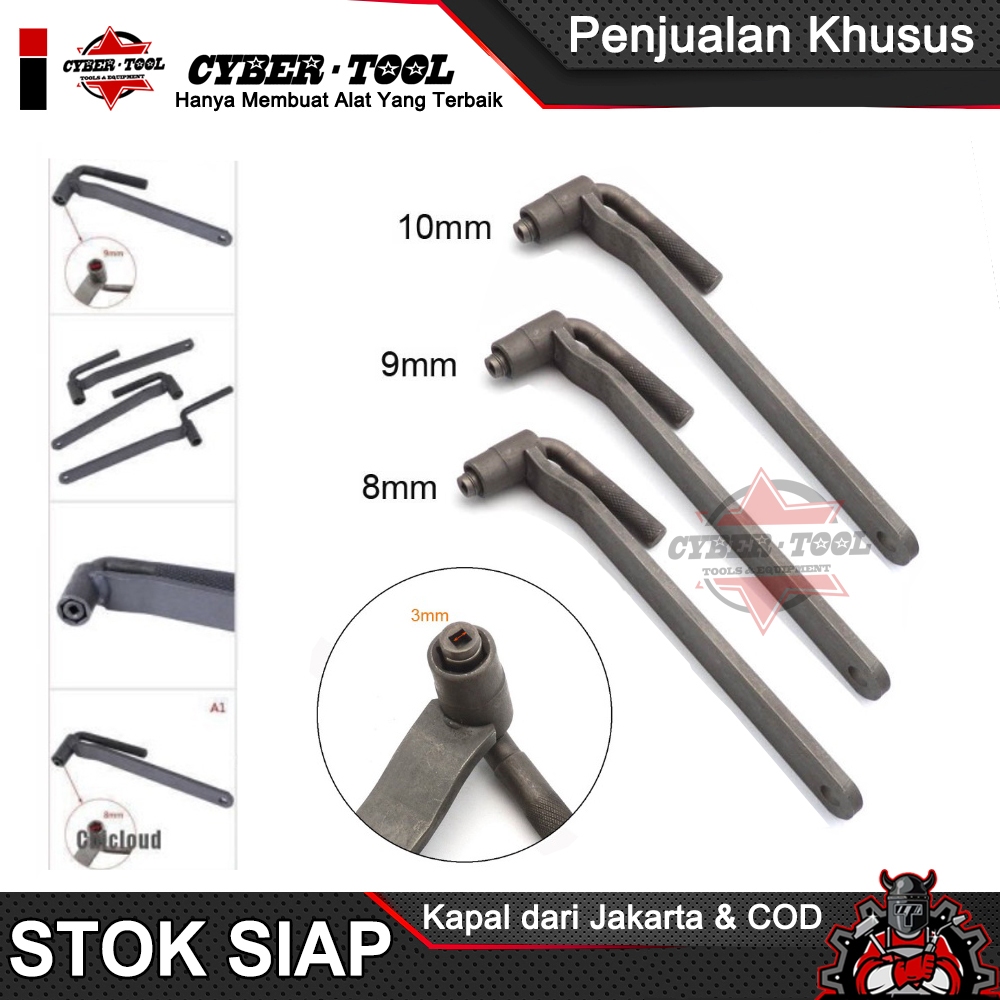 Kunci Setelan Klep L / Setelan Klep Mesin Motor 8 - 10 mm