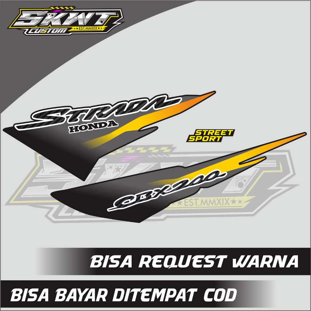 STRIPING STRADA CBX200 TIGER