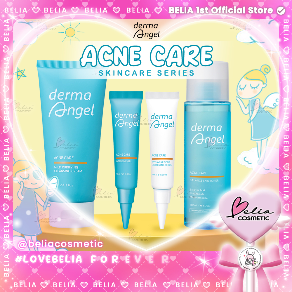 ❤ BELIA ❤ DERMA ANGEL Acne Care Series | Acne Care Balance Skin Toner 200 ML | Cleansing Cream 60g |