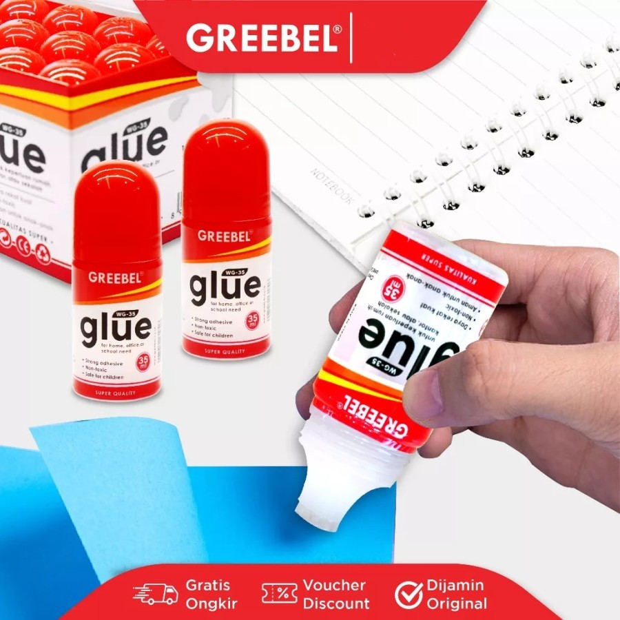 

Liquid Glue Lem Cair Greebel 35ml 12 Pcs