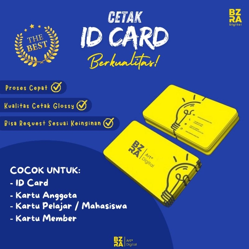 

Cetak ID Card PVC Premium Kartu Member | Kartu Anggota Pelajar | Member Card