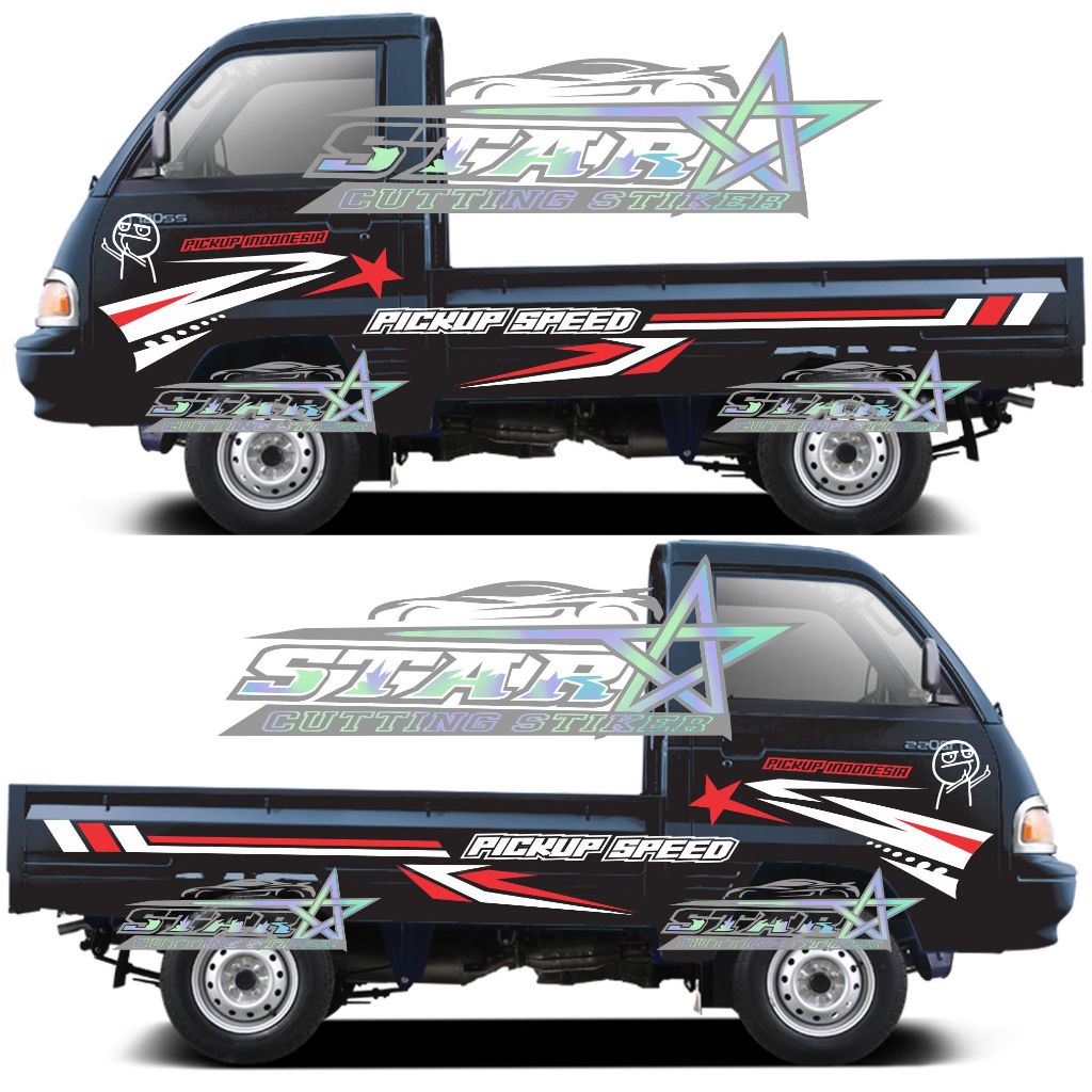 stiker mobil pickup carry futura Stiker Pickup Indonesia stiker Striping Mobil Pickup
