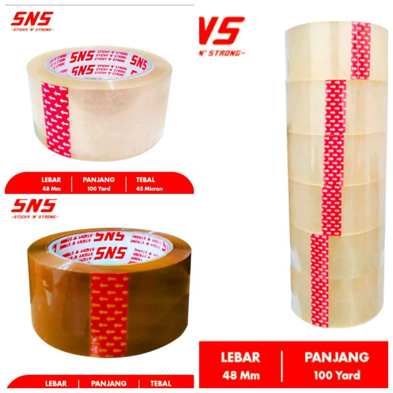 

LAKBAN BENING - COKLAT 100 yard FULL uk. 2 inch 48 mm