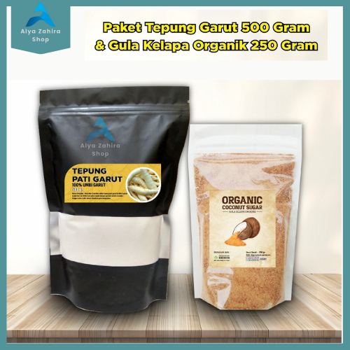 

Paket Hemat Pati Asam Lambung/Tepung Garut 500gr & Gula Semut Kelapa Organik 250gr