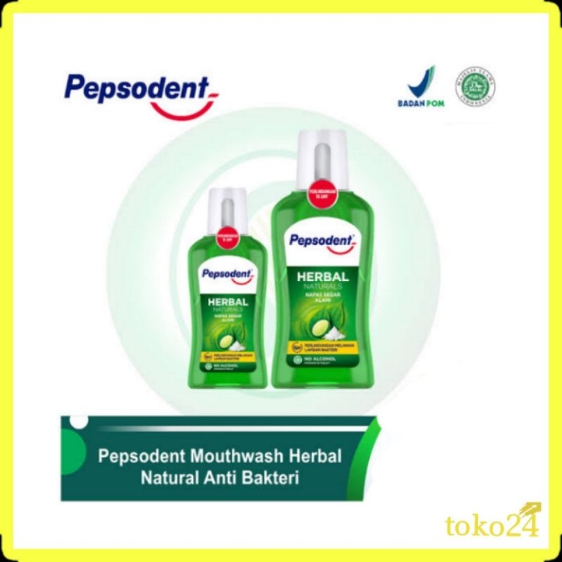 Pepsodent Mouthwash Herbal