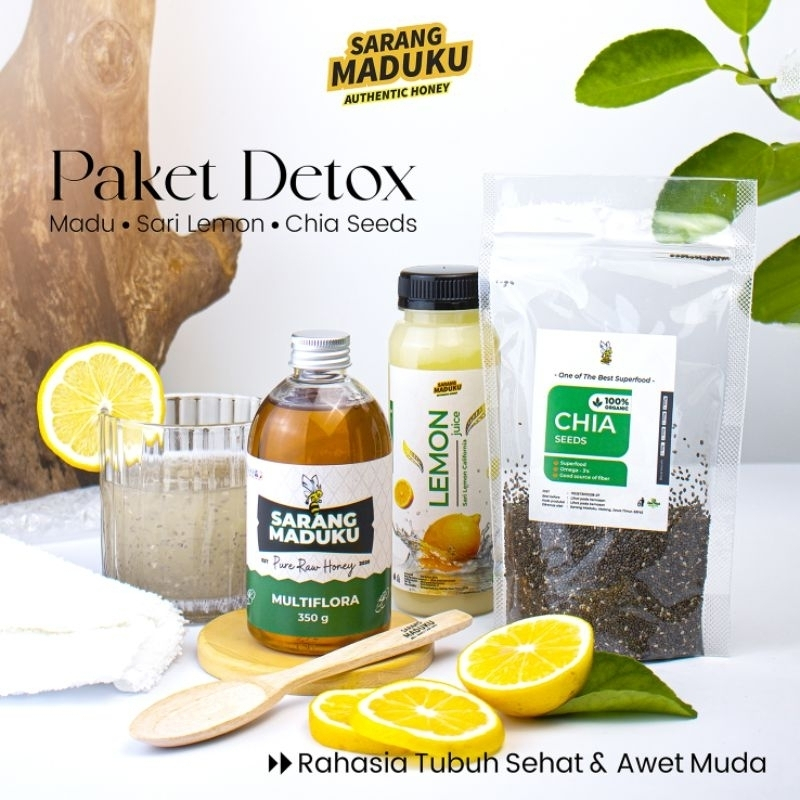 

Sarang Maduku - Paket Detox - Paket Diet - Madu Asli - Sari Lemon - Chia Seed